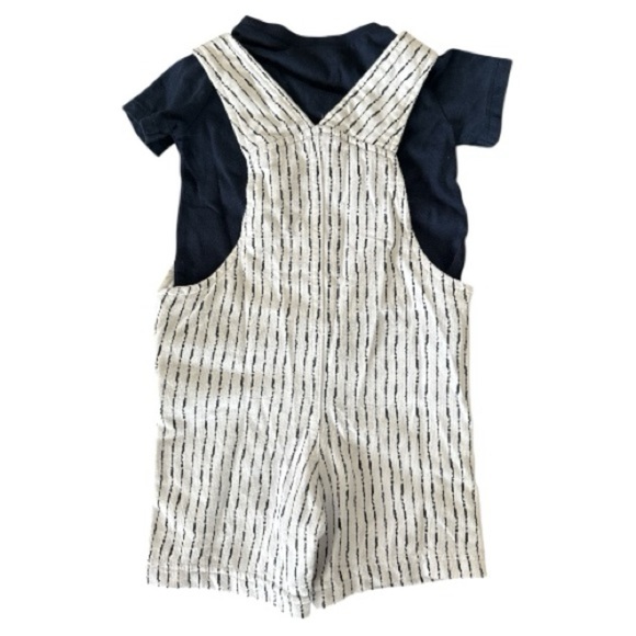 First Impressions baby boy overall outfit set 6-9 months - Picture 3 of 4
